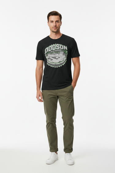 Look 6 — Charcoal + Chinos