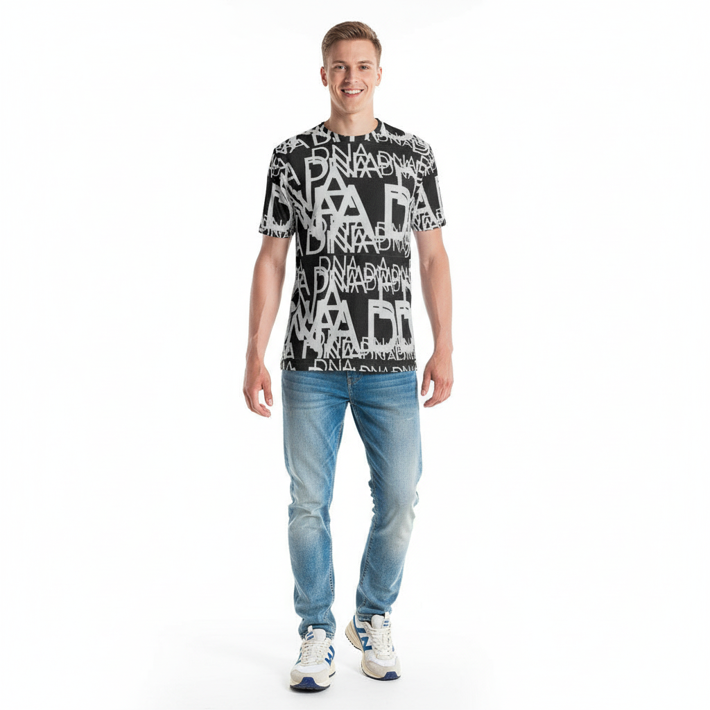 Look 6 - Light wash denim, genuine smile