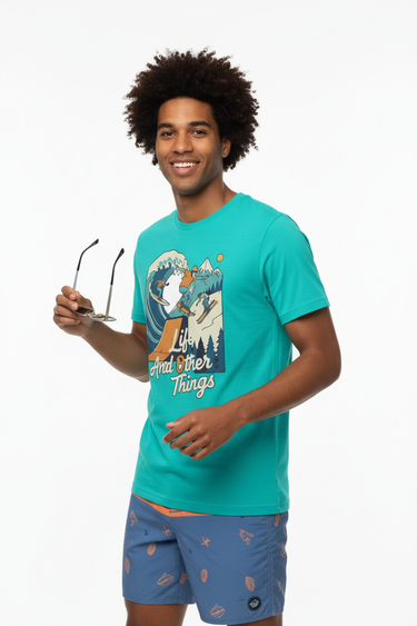 Look 6 – Teal Surf Skate