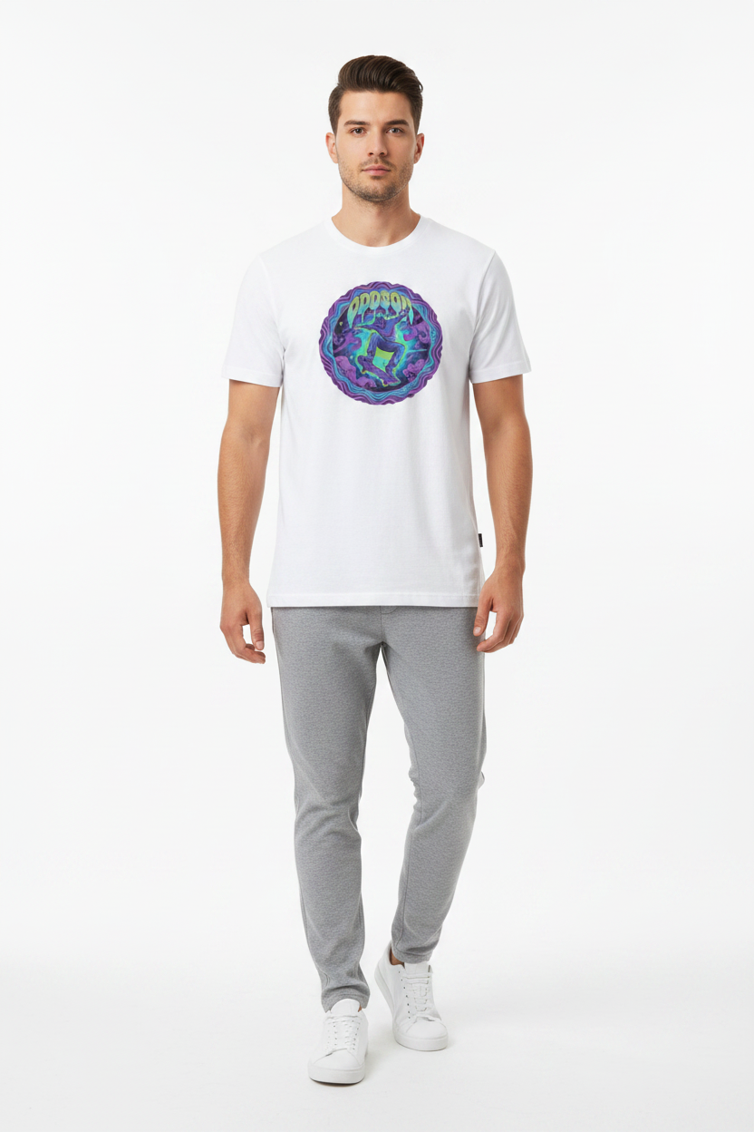 Look 6 — White + Joggers
