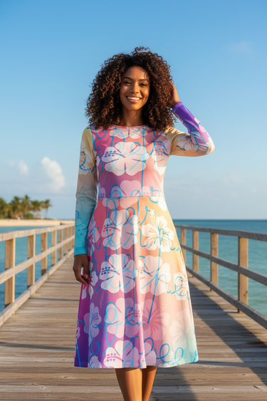 Look 7 – Curly Hair Model, Boardwalk