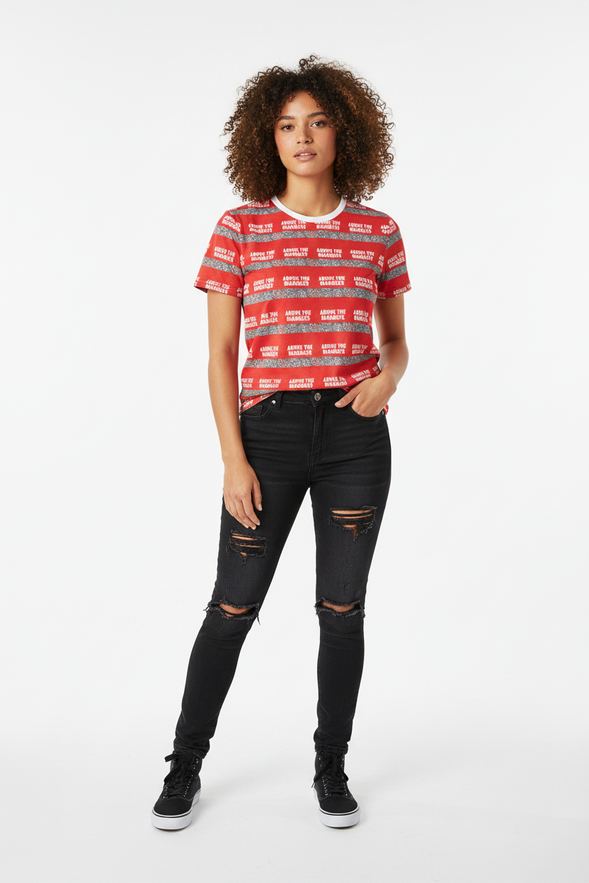 Look 7 - Distressed Jeans