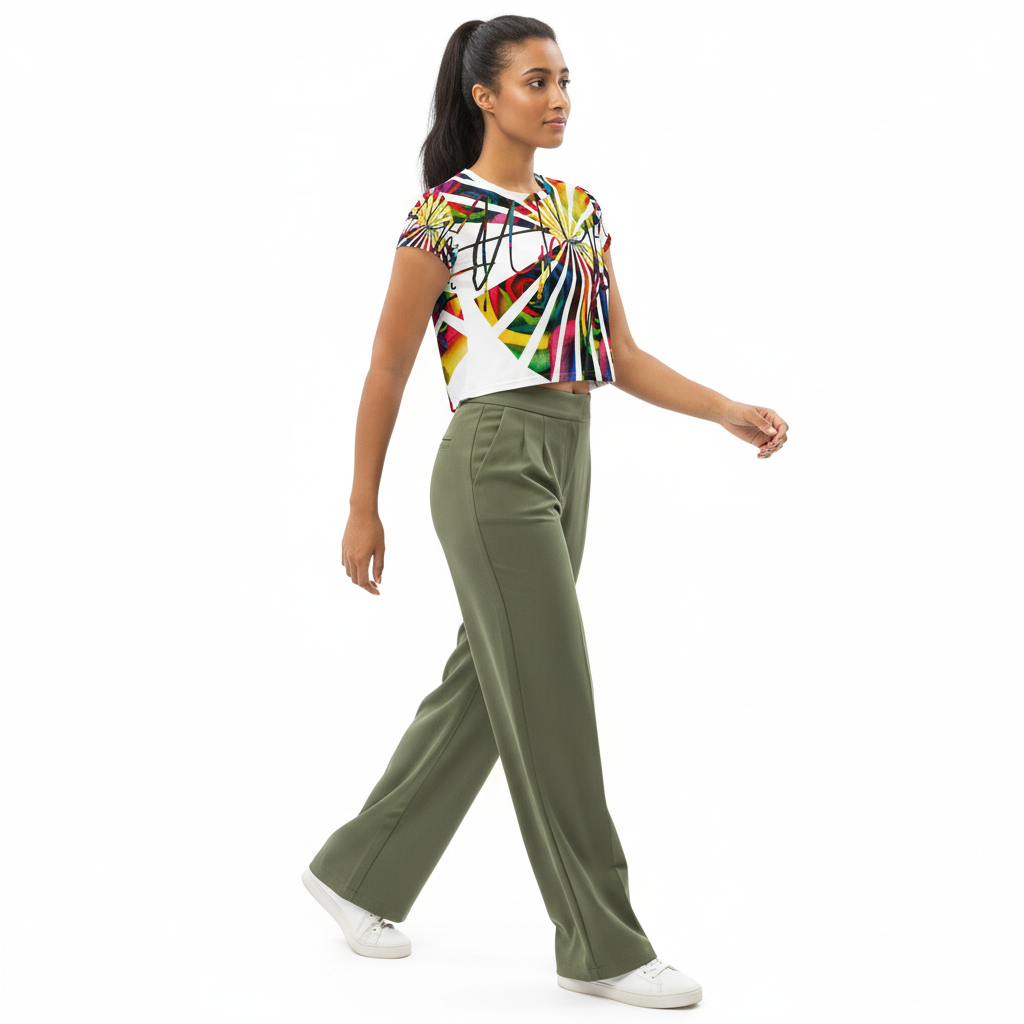Look 7 - Olive Wide-Leg