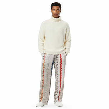 Look 8 - Male with Cream Turtleneck