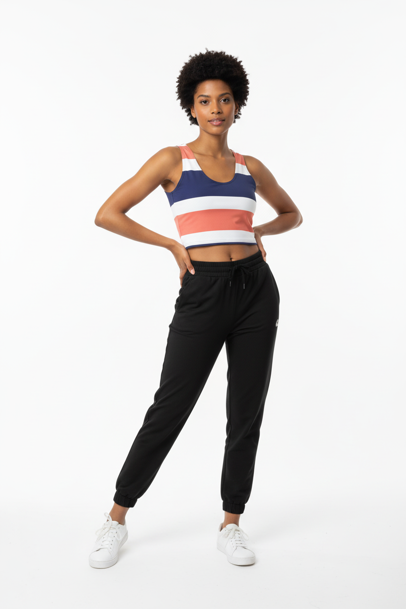 Look 8 - Sporty casual with black joggers