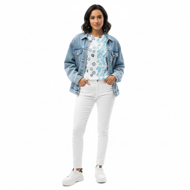 Makai Tee with Denim Jacket