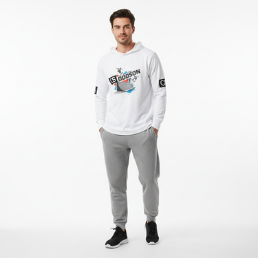 Male - Athleisure with gray joggers