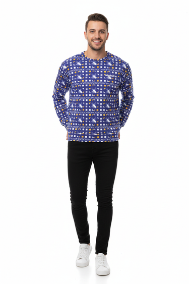 Male front view with black jeans