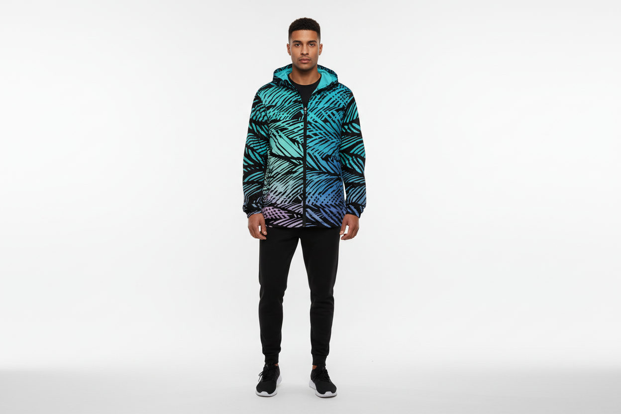 Male model front with joggers