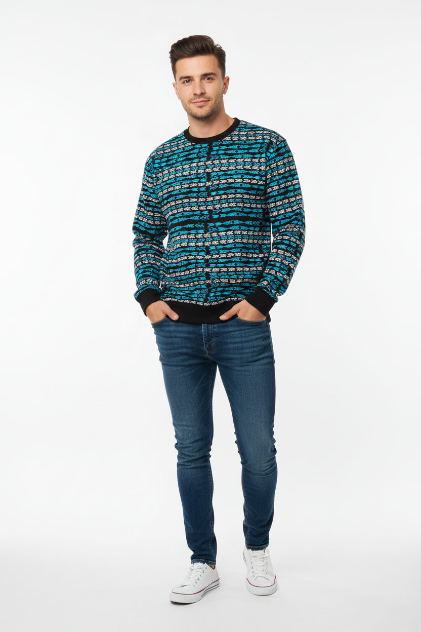 Male model hands in pockets confident