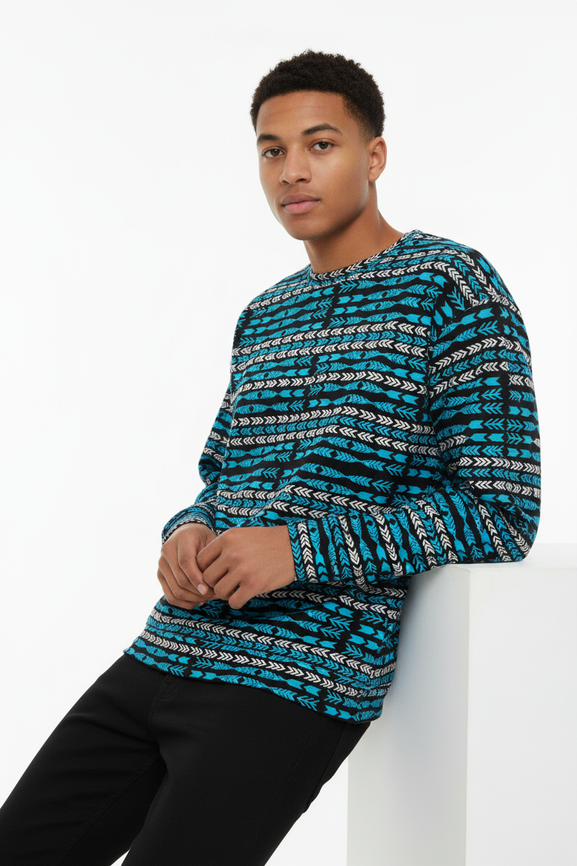 Male model leaning casual pose