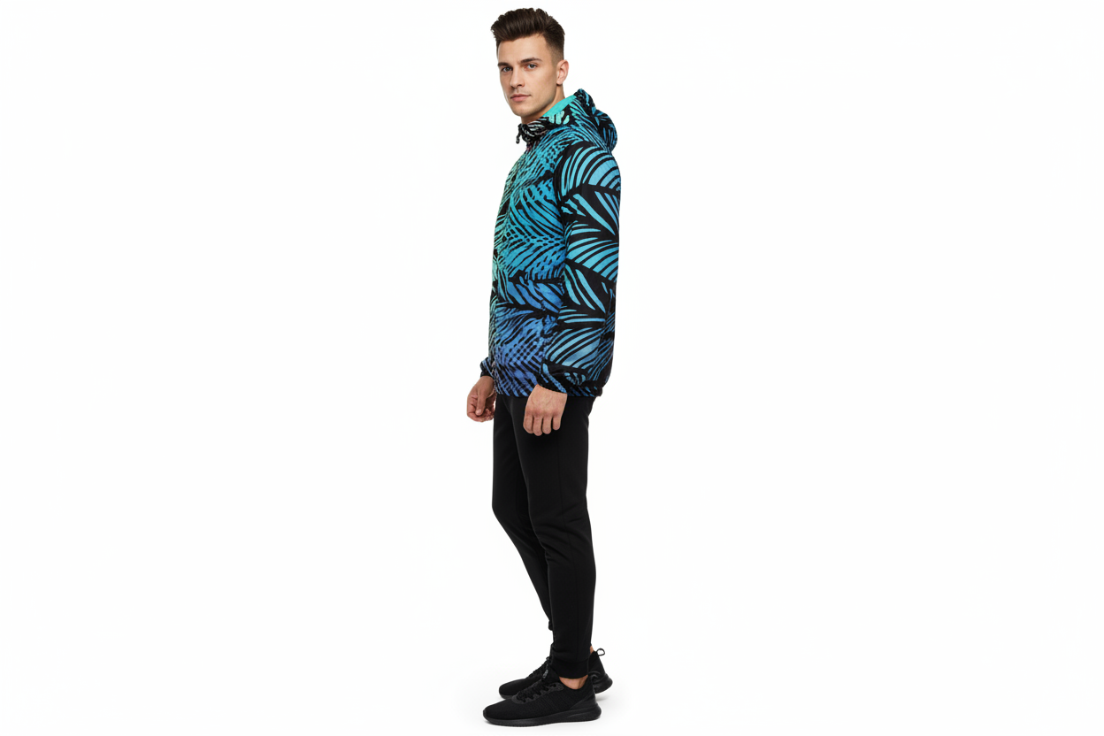 Male model side with joggers