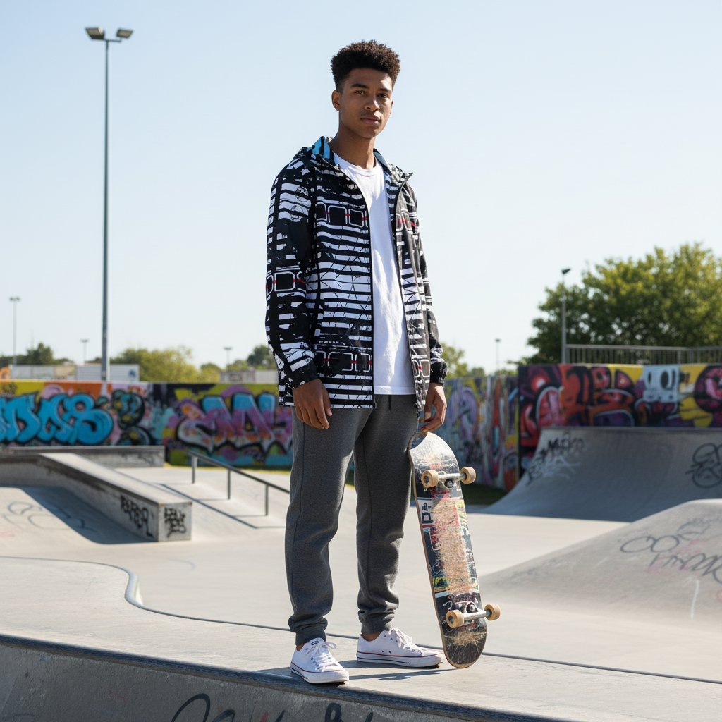 Male model skate park