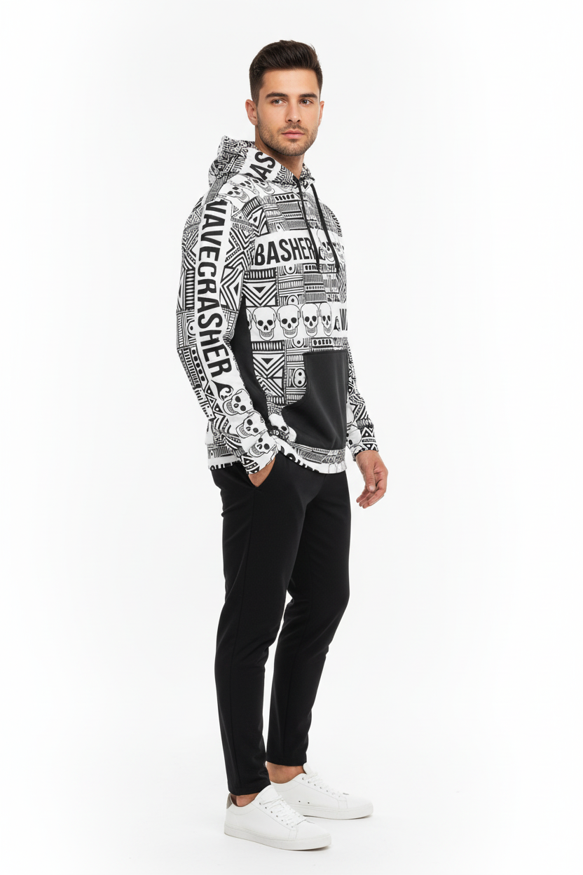 Male side joggers