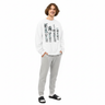 Male White Sweatpants Look