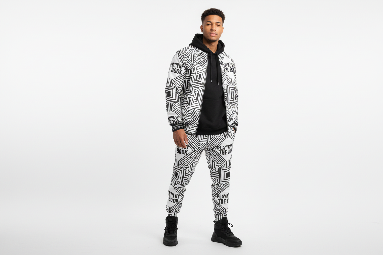 Matching set with black hoodie
