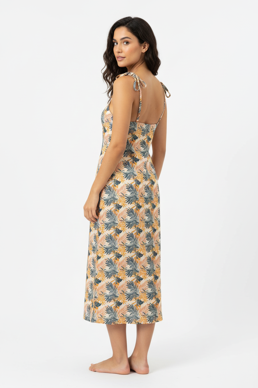 Middle Eastern female model back view