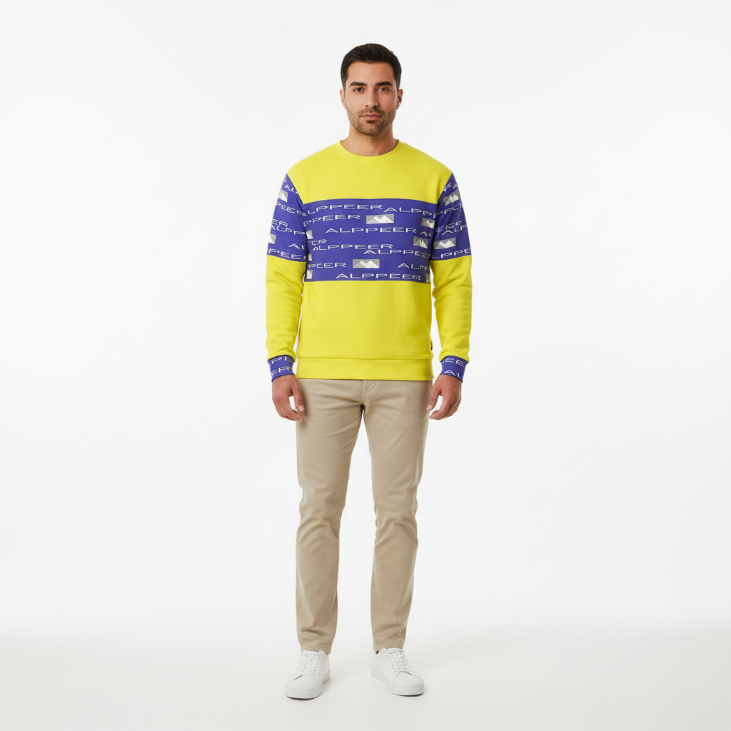 Middle Eastern male model ALPPEER white background