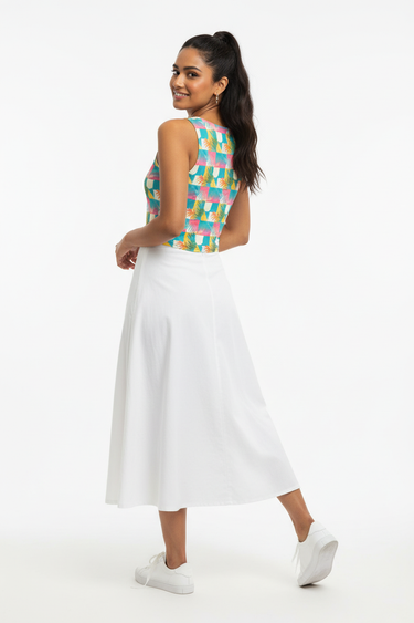 Midi Skirt Back Three-Quarter