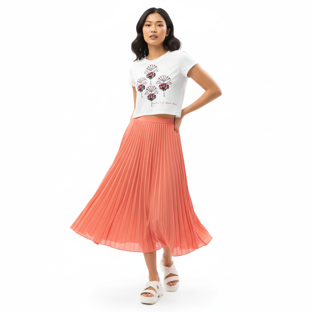 Midi Skirt & Platforms