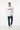 Model 1 in white casual standing