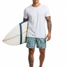 Model with surfboard
