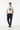 Natural tee with navy joggers