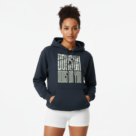 Navy hoodie with white shorts