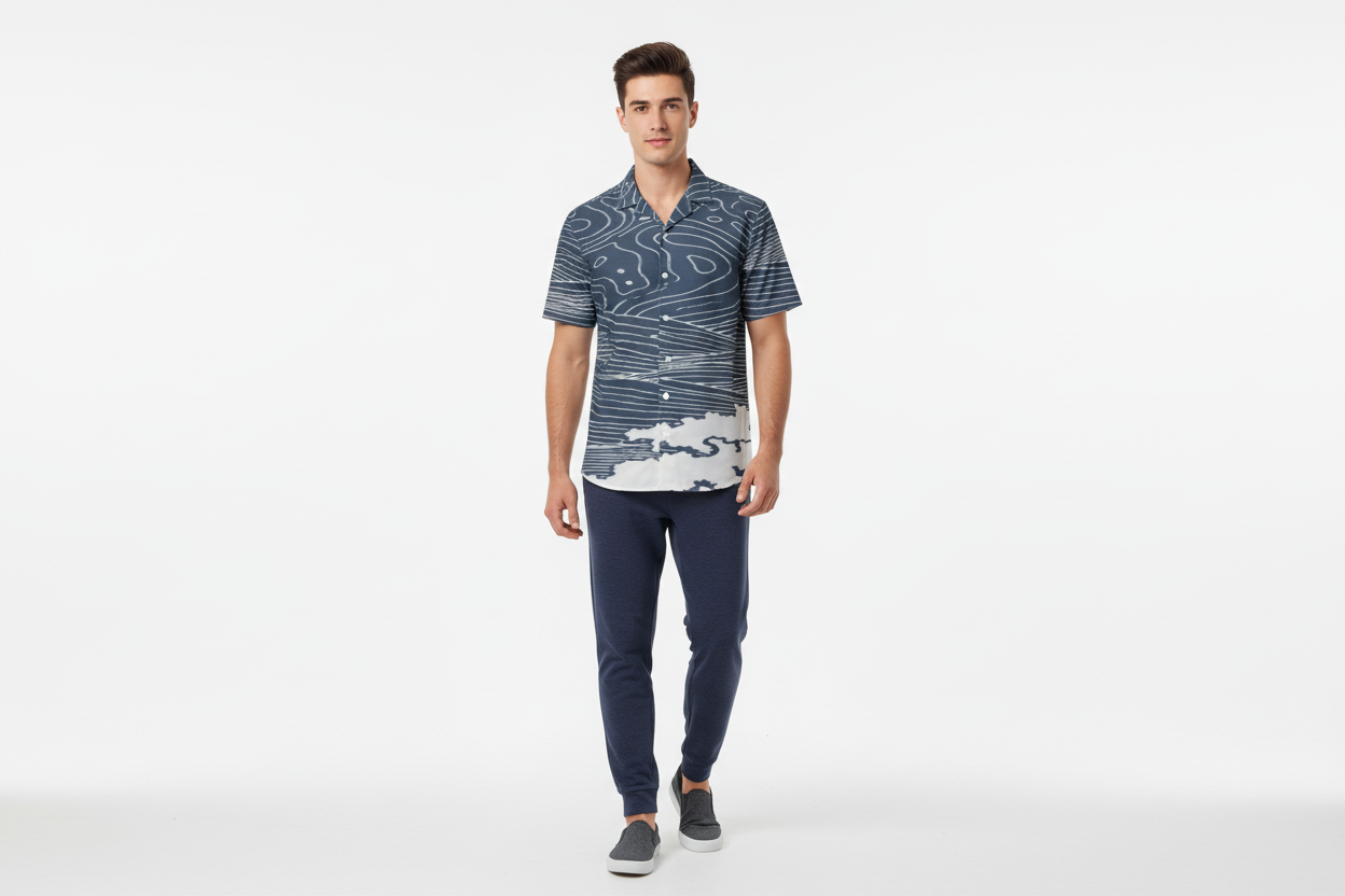 Navy Joggers Look
