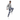 Ocean Wave Wide-Leg Joggers - Black male model with crewneck