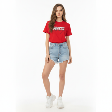 Oddson Tee with Denim Shorts