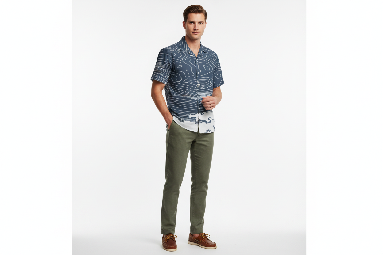 Olive Linen Look