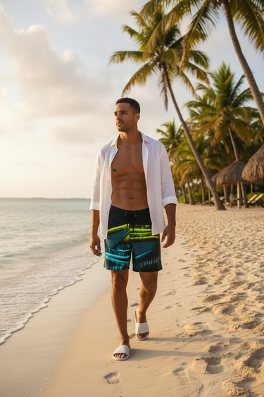 Open Linen Beach Stroll