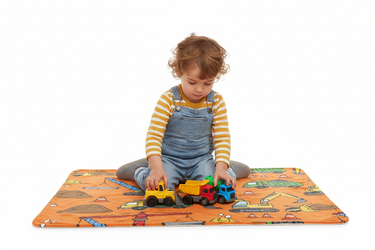 Organizing toy trucks