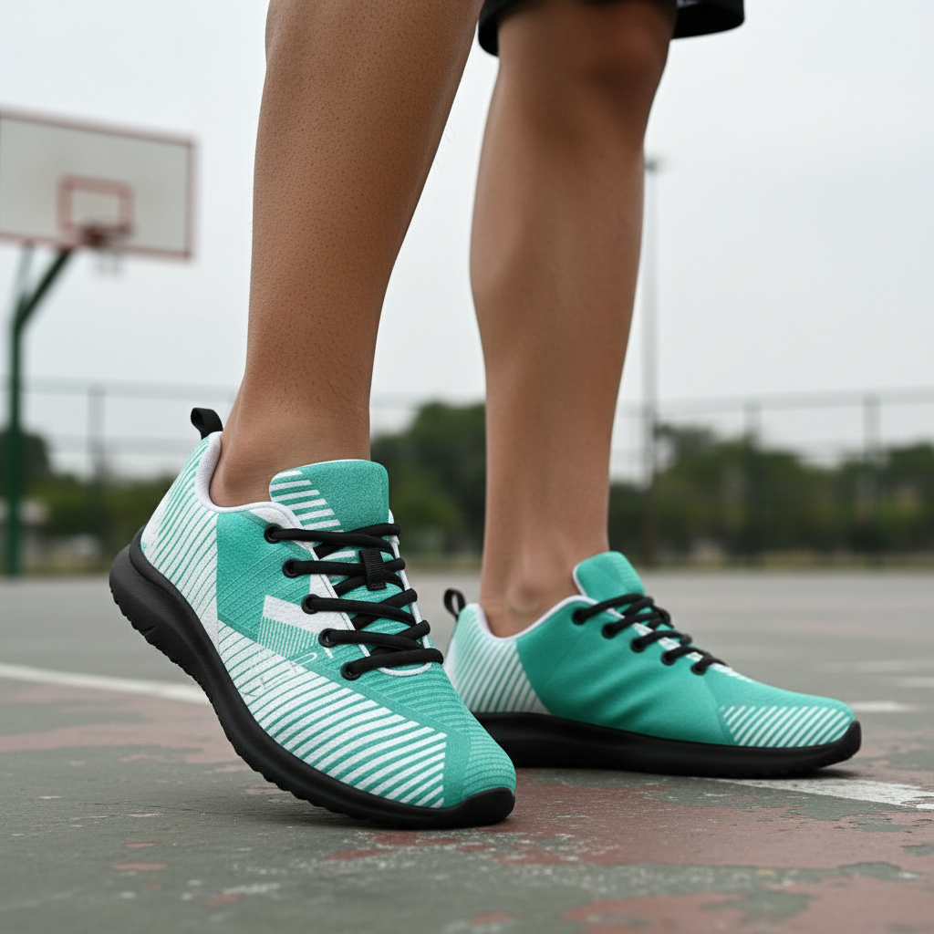 Outdoor basketball court