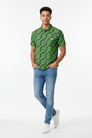 Polo with Light Blue Jeans