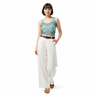 Radiant Vibes Crop Top with Linen Pants - Latina Model