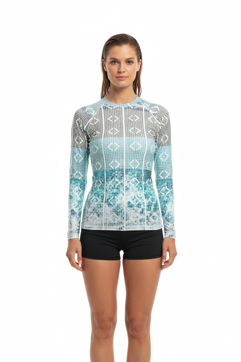 Rash Guard with Boardshorts - Front