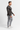 Rash guard with gray joggers side