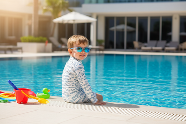 Resort pool scene