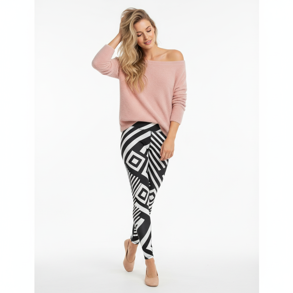 Romantic blush sweater look