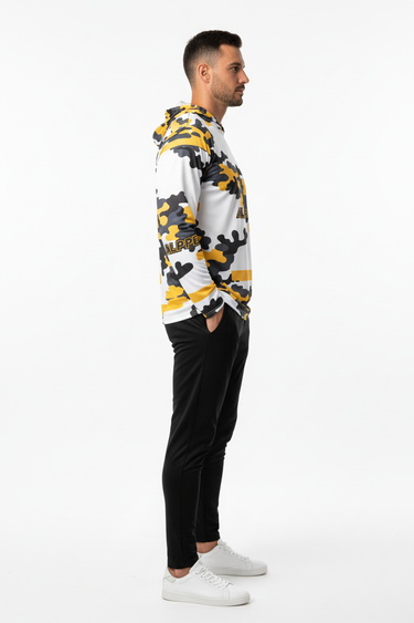 Side - Hoodie + Black Joggers