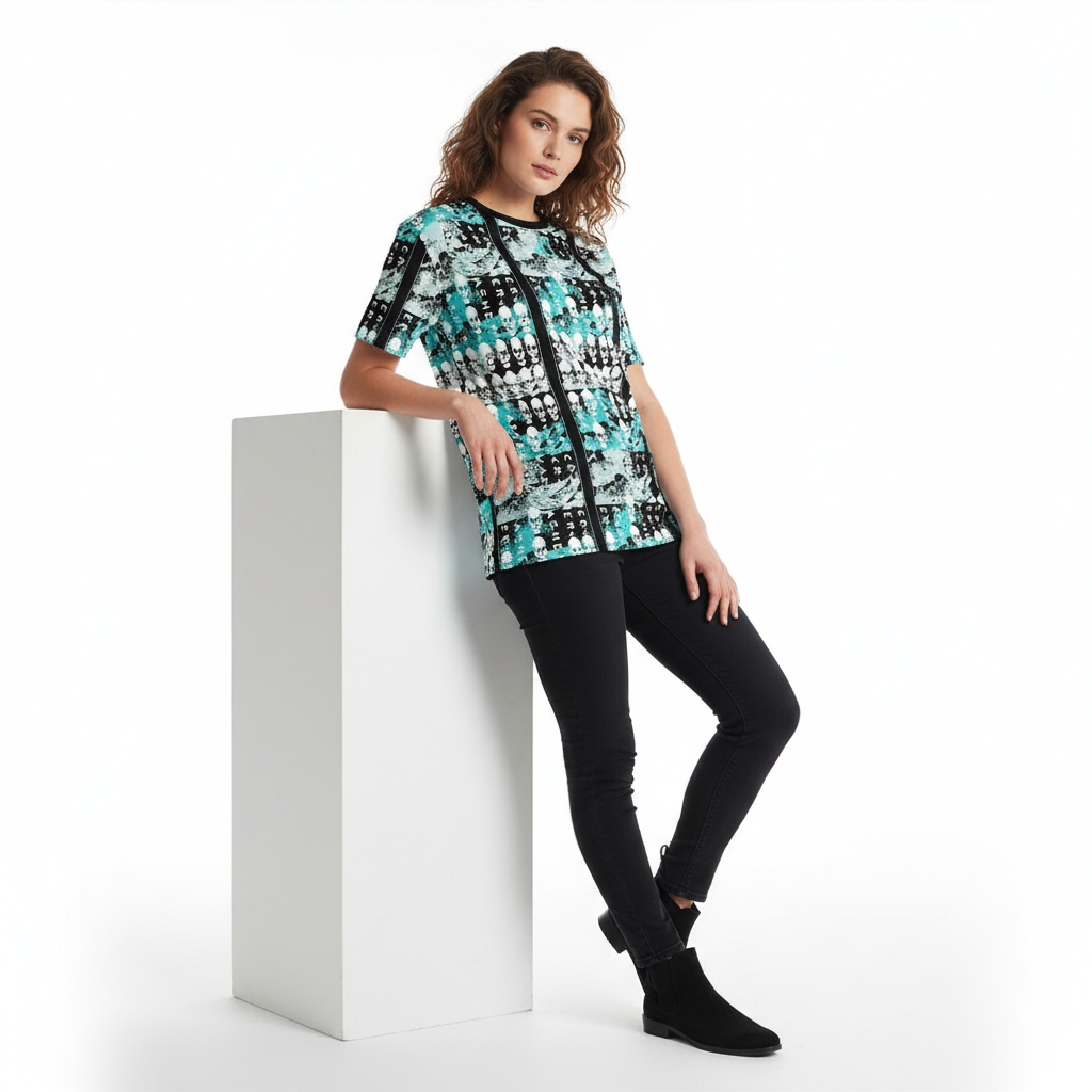 Skull Print Look 6