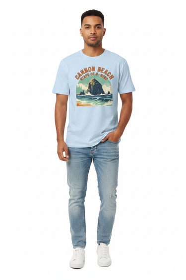 South Asian Man Light Blue Tee