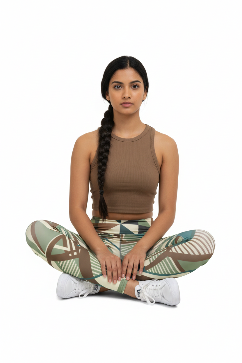 South Asian woman brown tank