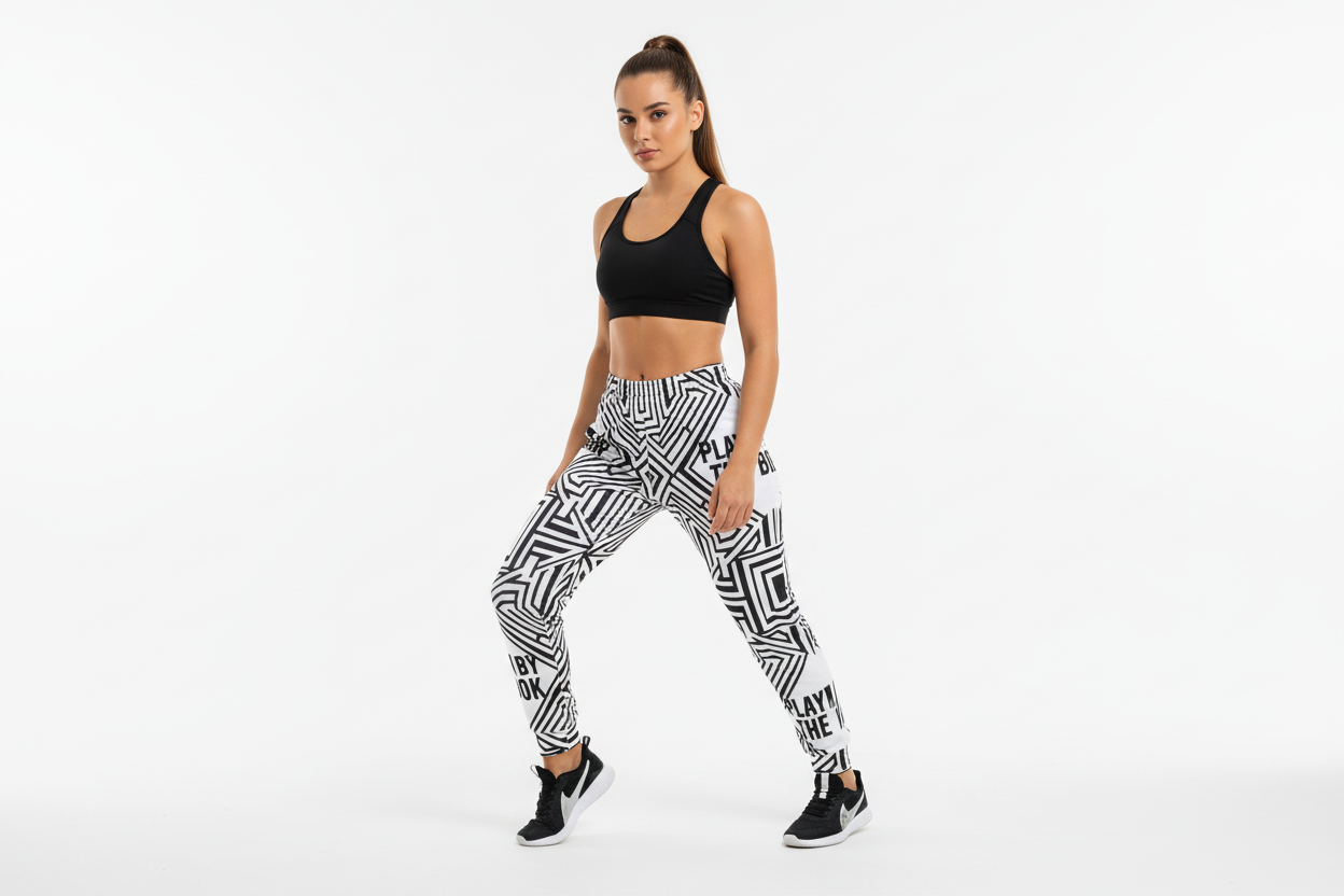 Sports bra and training shoes