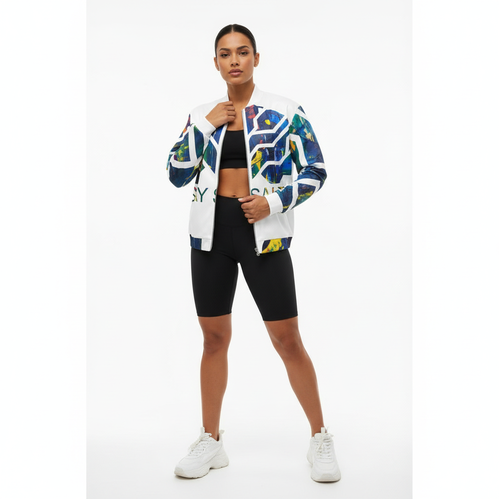 Stay Salty bomber with bike shorts