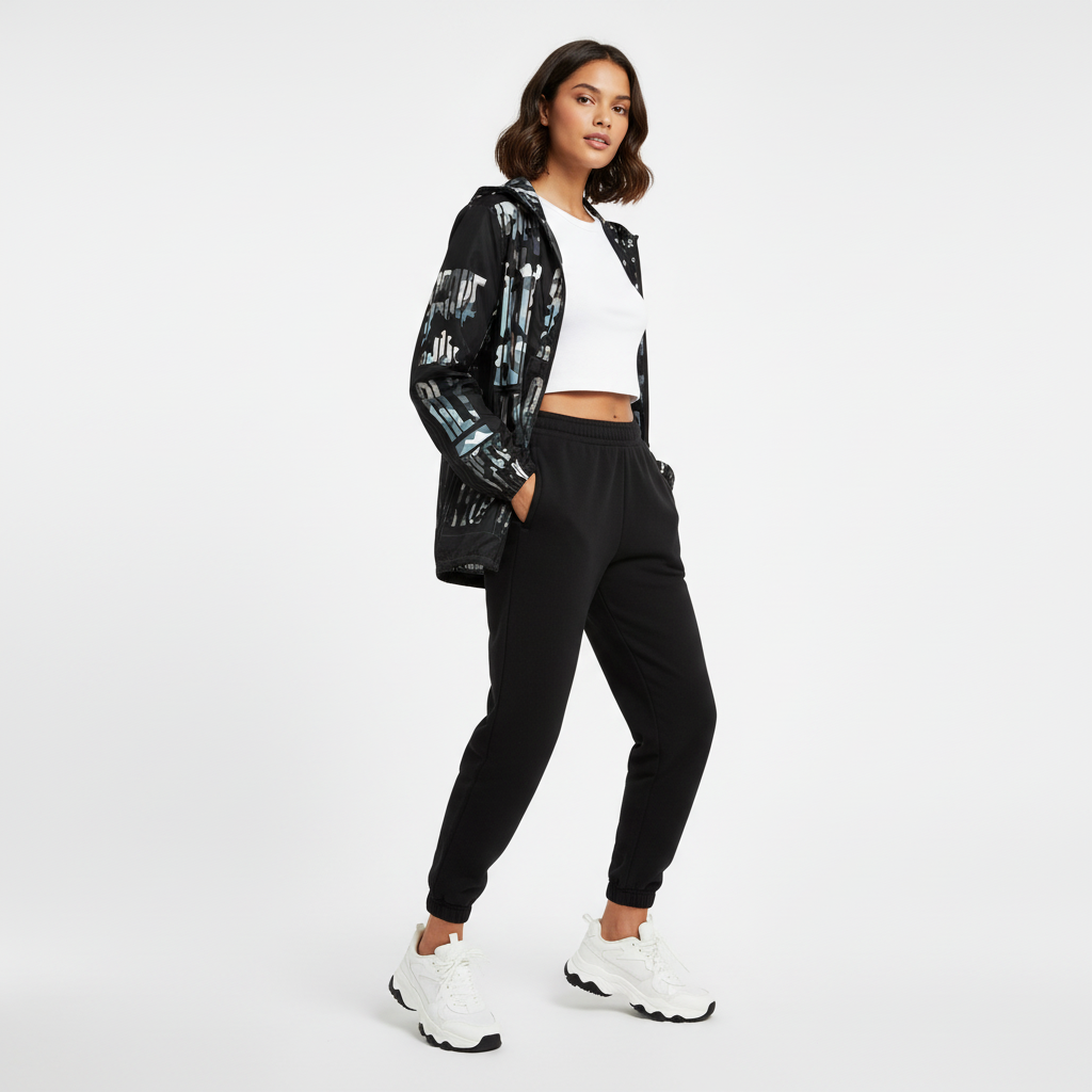 Streetwear layered look