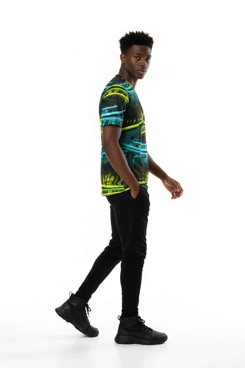 Streetwear with black joggers