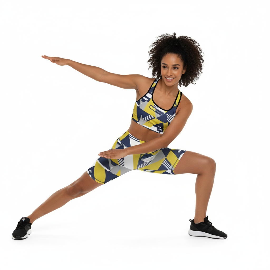 Stretching pose